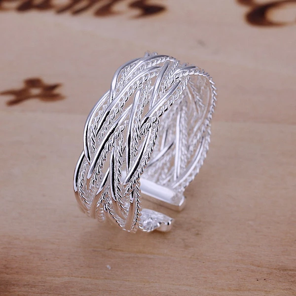 Christmas Gift Wholesale Silver-plated Ring,Silver Fashion Jewelry,Small Net Weaving Jewelry Women&Men Gift Finger Rings
Christmas Gift Wholesale Silver-plated Ring,Silver Fashion Jewelry,Small Net Weaving Jewelry Women&Men Gift Finger Rings