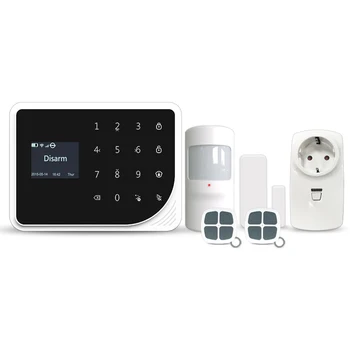 New version GSM Wifi home security burglar alarm mobile APP control wifi smart socket 96 wireless zone 4 wire zone alarm
New version GSM Wifi home security burglar alarm mobile APP control wifi smart socket 96 wireless zone 4 wire zone alarm