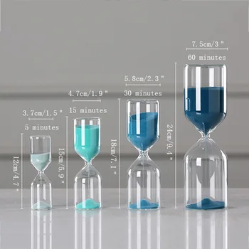 Creative Glass Sand Clock Hourglass Ornaments Blue Time Counter Count Down Timer Sand Hourglass Crafts Home Office Decor Gifts
Creative Glass Sand Clock Hourglass Ornaments Blue Time Counter Count Down Timer Sand Hourglass Crafts Home Office Decor Gifts