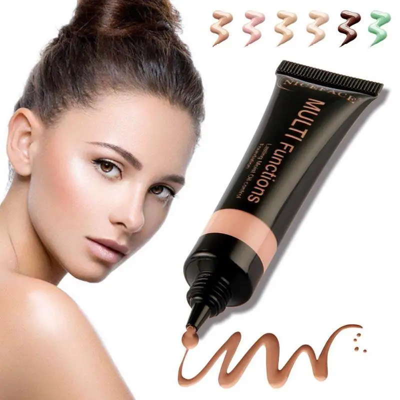6 цветов Face Primer Perfect Cover поры базы консилер Make Up увлажняющий отбеливание Жидкий