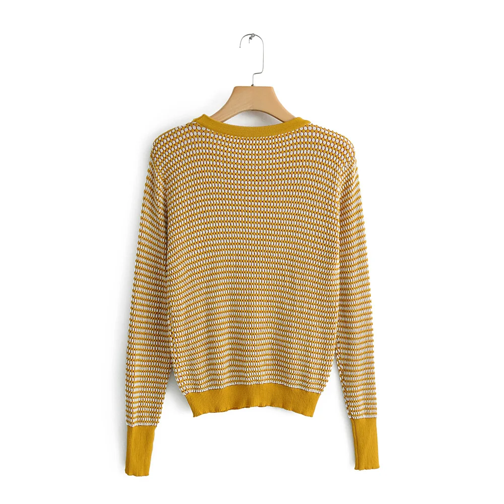 BBWM WOMAN Fashion Texture sweater Yellow Knitted Pullovers for Girls Casual Women O-Neck Knitwear Long Sleeve Tops
BBWM WOMAN Fashion Texture sweater Yellow Knitted Pullovers for Girls Casual Women O-Neck Knitwear Long Sleeve Tops