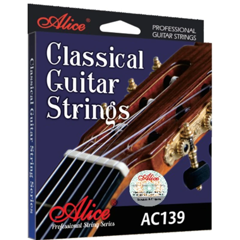 High Quality Alice AC139 Classical Guitar Strings Titanium Nylon Silver plated 85/15 Bronze Wound Anti-rust Guitar String
High Quality Alice AC139 Classical Guitar Strings Titanium Nylon Silver plated 85/15 Bronze Wound Anti-rust Guitar String