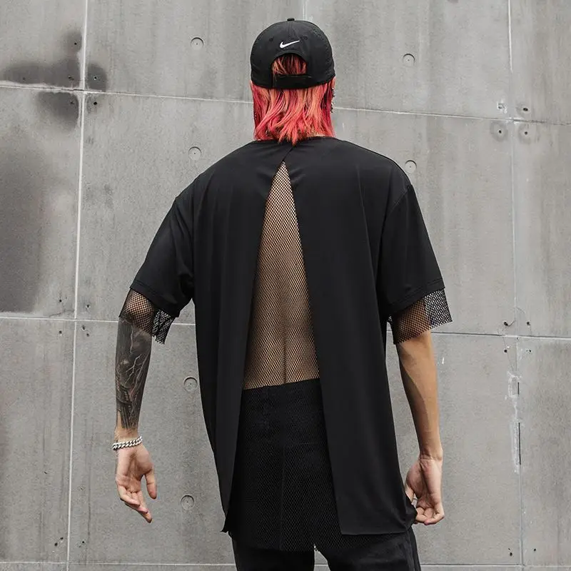 MIXCUBIC 2019 summer costumes Nightclubs Unique Mesh t-shirt men casual loose Back split Mesh t-shirts male t-shirt M-XL
MIXCUBIC 2019 summer costumes Nightclubs Unique Mesh t-shirt men casual loose Back split Mesh t-shirts male t-shirt M-XL