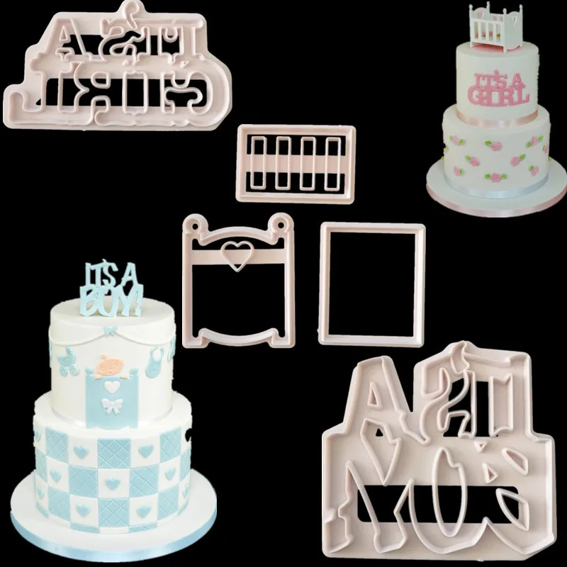 Birthday Party DIY Fondant Molds Cutters Embosser Boys Girls Baby Cot Sugar Craft Moulds Cake Dessert Decoration Bakeware Tools
Birthday Party DIY Fondant Molds Cutters Embosser Boys Girls Baby Cot Sugar Craft Moulds Cake Dessert Decoration Bakeware Tools