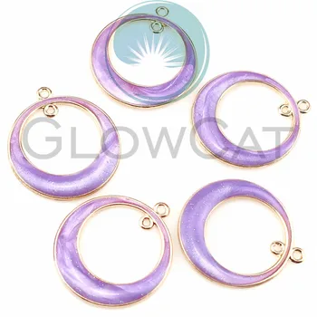 50x Gold Tone Rings Beads Purple Enamel Charms For Dangle Jewelry Making Alloy Beads Frame Diy Findings Wholesales 22375
50x Gold Tone Rings Beads Purple Enamel Charms For Dangle Jewelry Making Alloy Beads Frame Diy Findings Wholesales 22375