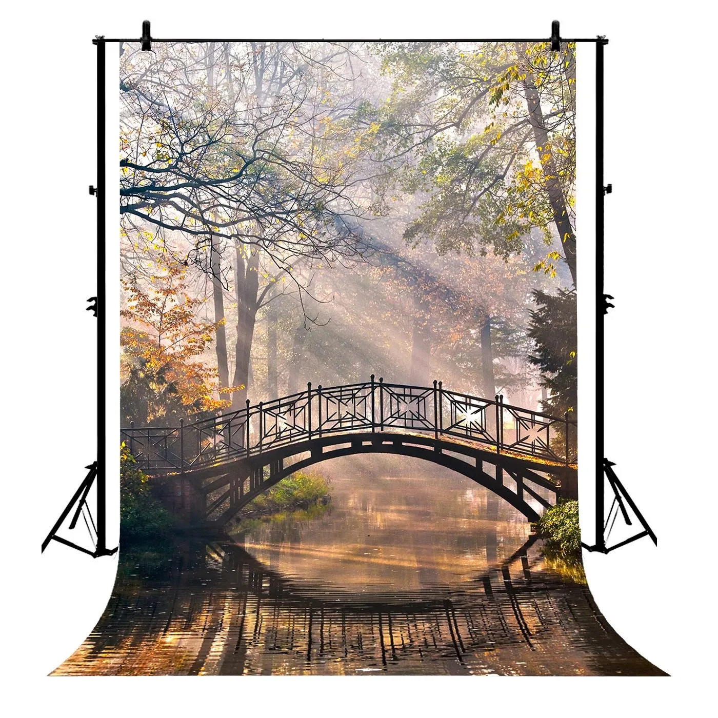 5x7ft River Old Bridge Autumn Misty Park Trees Sunlight Polyester Photo Background Portrait Backdrop
5x7ft River Old Bridge Autumn Misty Park Trees Sunlight Polyester Photo Background Portrait Backdrop