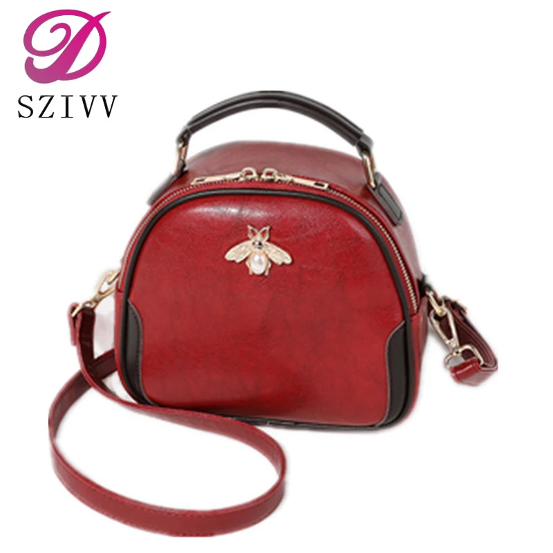 Female bag 2019 new retro fashion oil wax small round bag mini shoulder slung portable honey peak bag
Female bag 2019 new retro fashion oil wax small round bag mini shoulder slung portable honey peak bag