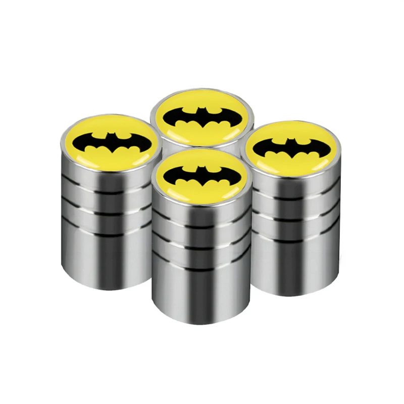 4Pcs Car-Styling Aluminum alloy Batman Emblem Logo Car Tire Valve Caps Universal Tyre Stems Cap Motorcycle Tire Accessories
4Pcs Car-Styling Aluminum alloy Batman Emblem Logo Car Tire Valve Caps Universal Tyre Stems Cap Motorcycle Tire Accessories