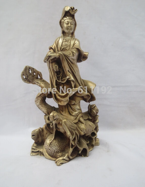 9 Inch Asian folk art Tibeta silver Kuanyin and dragon statue/sculpture Home decoration
9 Inch Asian folk art Tibeta silver Kuanyin and dragon statue/sculpture Home decoration