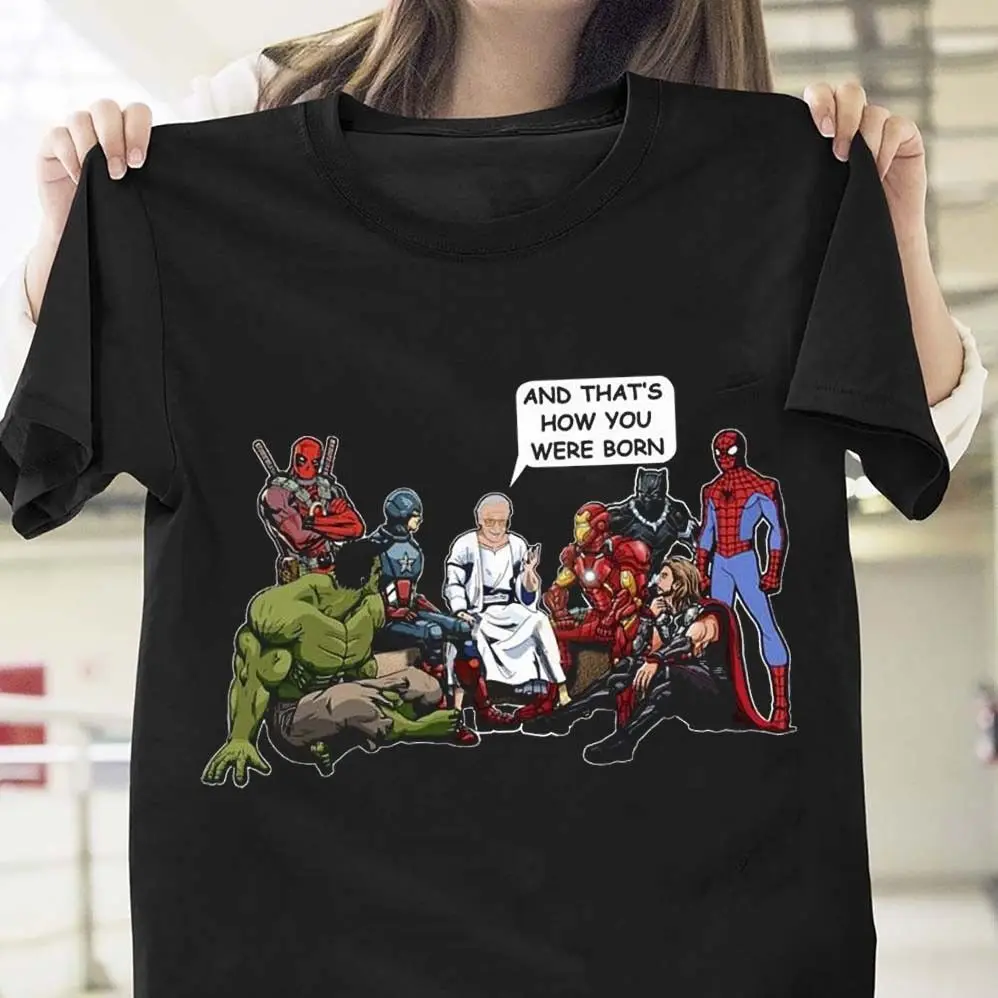 1 Summer Style Fashion Men Stan Lee Superheroes That's How You Were Born Black Men Cotton T-Shirt
1 Summer Style Fashion Men Stan Lee Superheroes That's How You Were Born Black Men Cotton T-Shirt