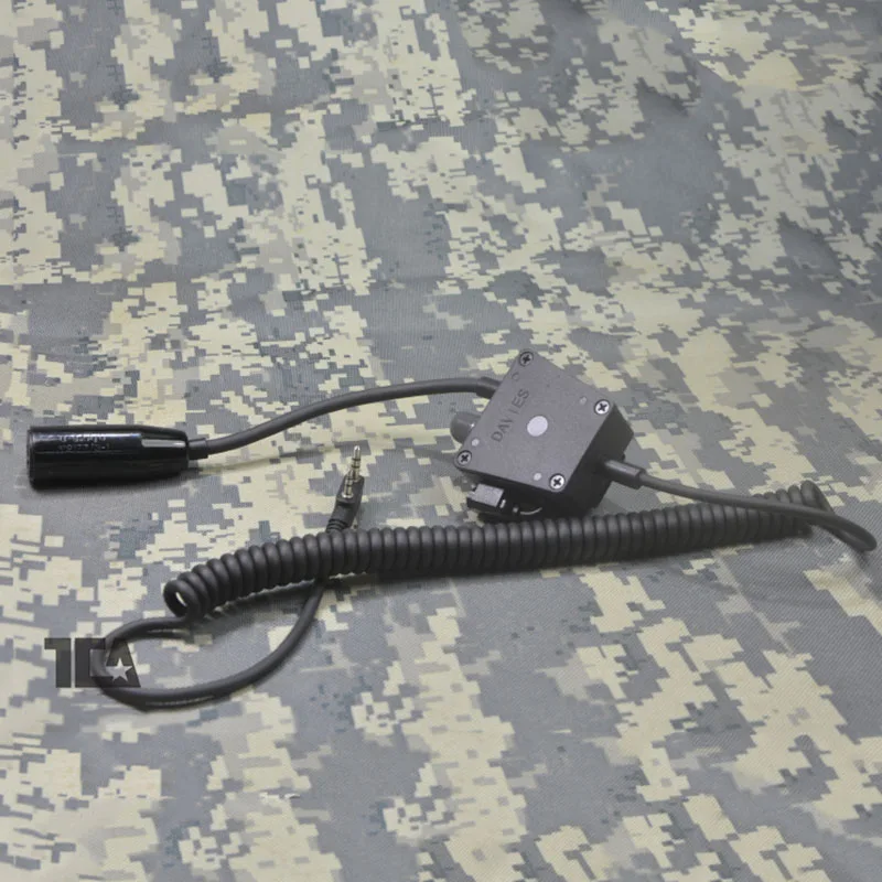 TCA TK разъем военный PTT для Harris TRI Tactical ComTac III гарнитура Baofeng TYT Wouxun Walkie Talkie баофенга