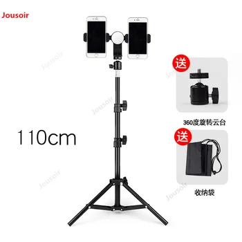 

Tripod 1.1m Mobile Live bracket anchor Photo Fixed clamp selfie Artifact rod fill light floor outdoor triangle frame CD50 T07