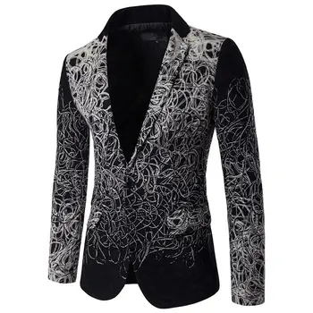Men's autumn and winter wool imitation luxury print Slim blazers / fashion European and American style design large size suit
Men's autumn and winter wool imitation luxury print Slim blazers / fashion European and American style design large size suit