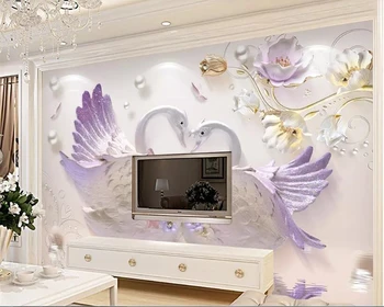 beibehang Custom Swan photo mural wallpaper living room bedding room landscape wall decoration embossed wallpaper painting 
beibehang Custom Swan photo mural wallpaper living room bedding room landscape wall decoration embossed wallpaper painting