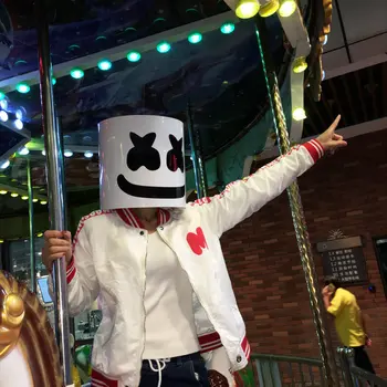 DJ Marshmello Cosplay Mask Full Face Latex Prop Helmet Masks Women Man Mask Party Bar Electronic Syllable Cosplay Accessories
DJ Marshmello Cosplay Mask Full Face Latex Prop Helmet Masks Women Man Mask Party Bar Electronic Syllable Cosplay Accessories
