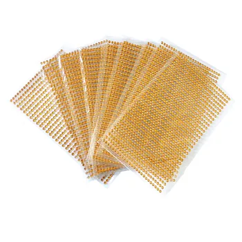 10sheets/bag 3mm Diy Decal Mobile Art golden Crystal Diamond Bling Rhinestone Self Adhesive Scrapbooking Picture frames Stickers
10sheets/bag 3mm Diy Decal Mobile Art golden Crystal Diamond Bling Rhinestone Self Adhesive Scrapbooking Picture frames Stickers