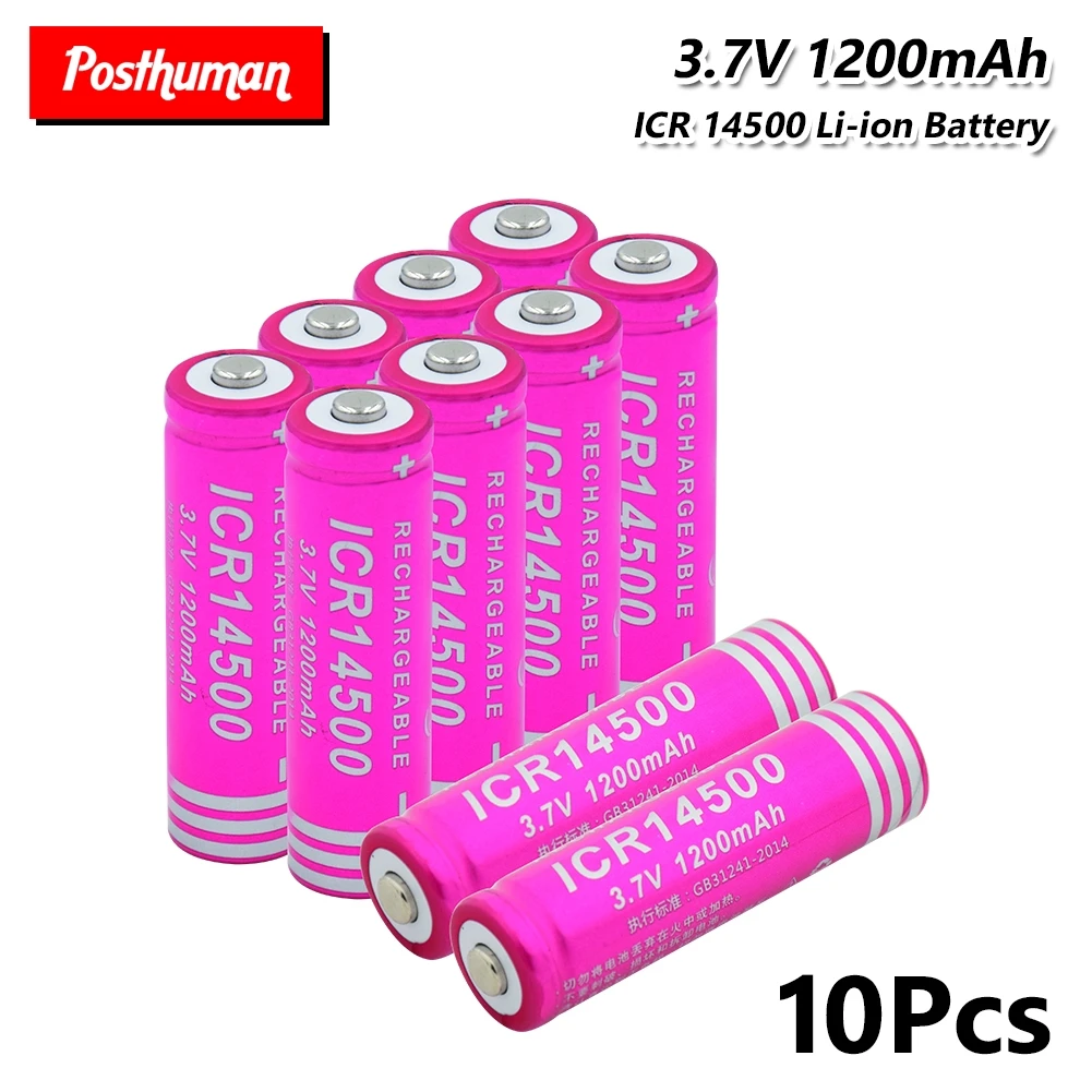 14500 Lithium Battery 1200mAh 3.7V electronic cigarette Rechargeable power high discharge large current For LED Flashlight
14500 Lithium Battery 1200mAh 3.7V electronic cigarette Rechargeable power high discharge large current For LED Flashlight