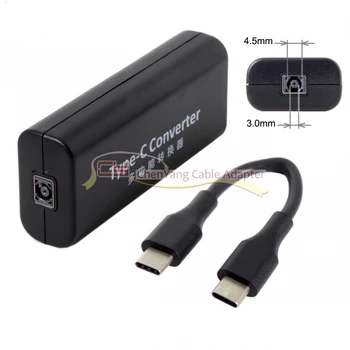USB-C Type-C Power Plug to DC 4.5*3.0mm Jack HP Dell Input Charged Cable 45w for Mac book Lap top Cell Phone Tablet
USB-C Type-C Power Plug to DC 4.5*3.0mm Jack HP Dell Input Charged Cable 45w for Mac book Lap top Cell Phone Tablet