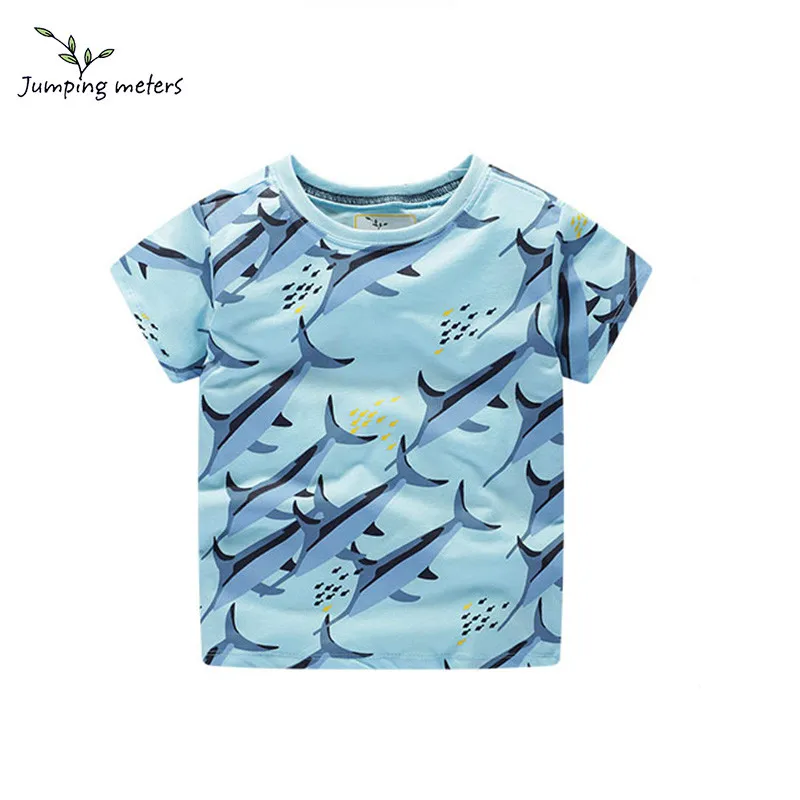 JUMPING METERS 2019 Blue Children Tops Casual Short Sleeve Kids Tees O-neck Animal T-shirt Summer Tops Cotton Costume for Boy
JUMPING METERS 2019 Blue Children Tops Casual Short Sleeve Kids Tees O-neck Animal T-shirt Summer Tops Cotton Costume for Boy
