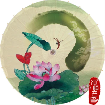 Summer Lotus Oil Paper Umbrella Chinese Anicent Ink Flower Blossom Paper Parasol Large Leaves in Pond Kid Dance Paper Umbrella
Summer Lotus Oil Paper Umbrella Chinese Anicent Ink Flower Blossom Paper Parasol Large Leaves in Pond Kid Dance Paper Umbrella