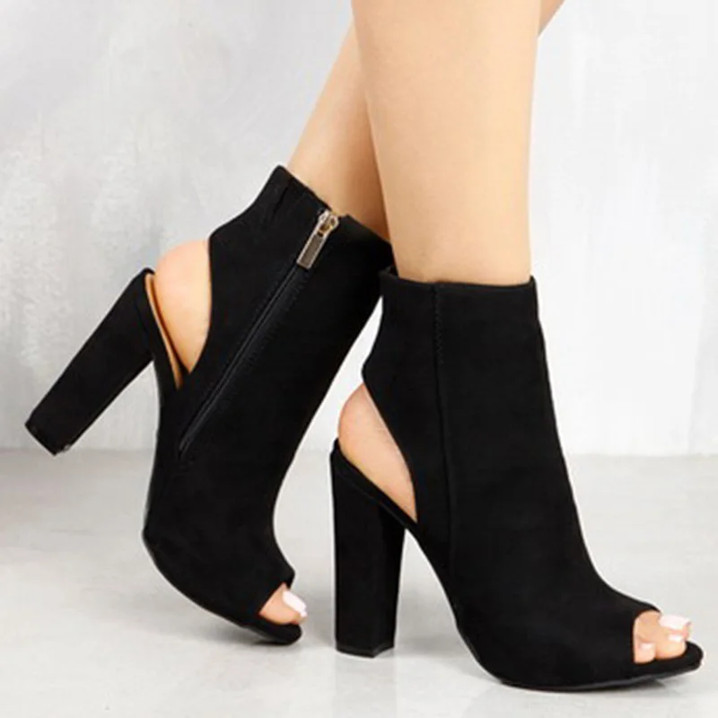 Tangnest Women Square High Heels 2019 Fashion Ankle Boots Peep Toe Slip On Zipper Solid Flock Vamp Mujer Beauty Shoes XWX7150
Tangnest Women Square High Heels 2019 Fashion Ankle Boots Peep Toe Slip On Zipper Solid Flock Vamp Mujer Beauty Shoes XWX7150