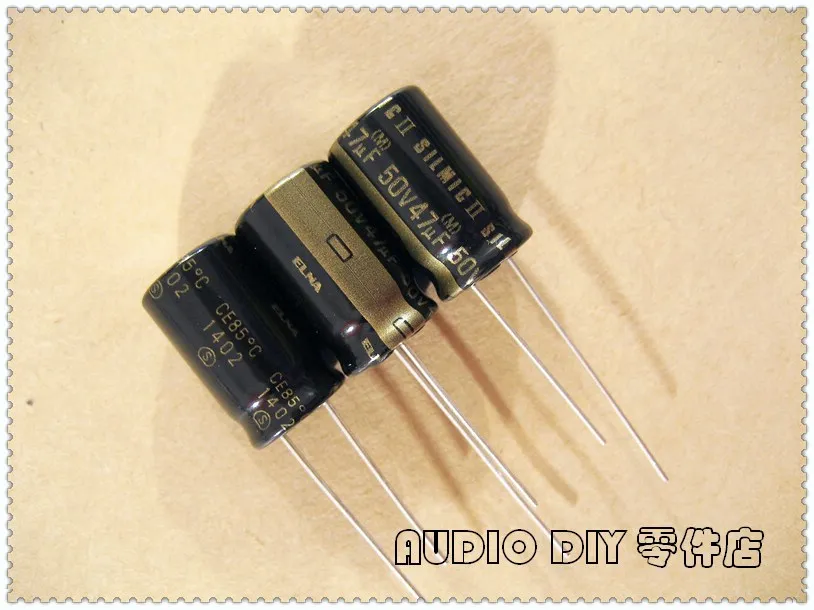 ELECYINGFO ELNA Black Gold SILMIC II Generation 47uF 50V47UF Audio Electrolytic Capacitor
ELECYINGFO ELNA Black Gold SILMIC II Generation 47uF 50V47UF Audio Electrolytic Capacitor