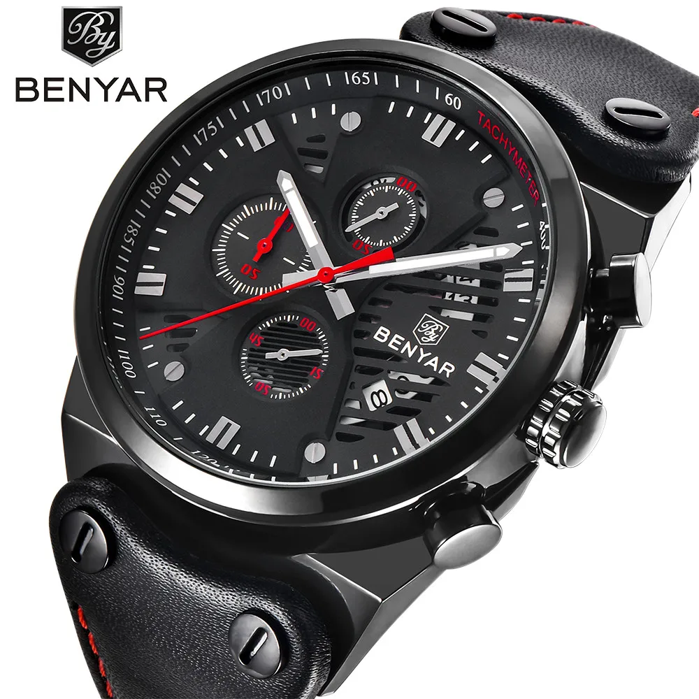 Brand BENYAR 2017 new men's watches quartz Chronograph watch men real three dial luminous waterproof 30M outdoor sports watch
Brand BENYAR 2017 new men's watches quartz Chronograph watch men real three dial luminous waterproof 30M outdoor sports watch