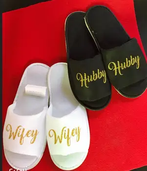 customize wedding wifey hubby spa slippers, custom birde groom honneymoon bridesmaid Matron of honor slippers proposal gifts
customize wedding wifey hubby spa slippers, custom birde groom honneymoon bridesmaid Matron of honor slippers proposal gifts