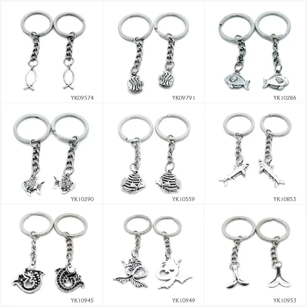 Metal Antique Silver Keychain Keyring Keytag Key Chain Ring Jesus Christian Fish Tropical Devil Shark Carp Mermaid Whale Tail
Metal Antique Silver Keychain Keyring Keytag Key Chain Ring Jesus Christian Fish Tropical Devil Shark Carp Mermaid Whale Tail