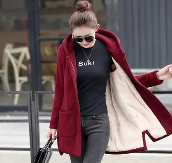 Autumn and winter new Korean version of the cloak thicker velvet hooded sweater maternity loose jacket
Autumn and winter new Korean version of the cloak thicker velvet hooded sweater maternity loose jacket