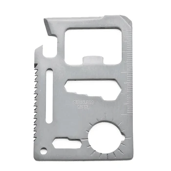 Stainless Steel Credit Card Survival Tool w/ Sleeve - Pack a little insurance in your pocket
Stainless Steel Credit Card Survival Tool w/ Sleeve - Pack a little insurance in your pocket