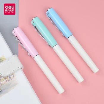 Fountain pen office business and primary school students using plastic shell and it is portable 0.35-0.5mm writteen deli S161EF
Fountain pen office business and primary school students using plastic shell and it is portable 0.35-0.5mm writteen deli S161EF