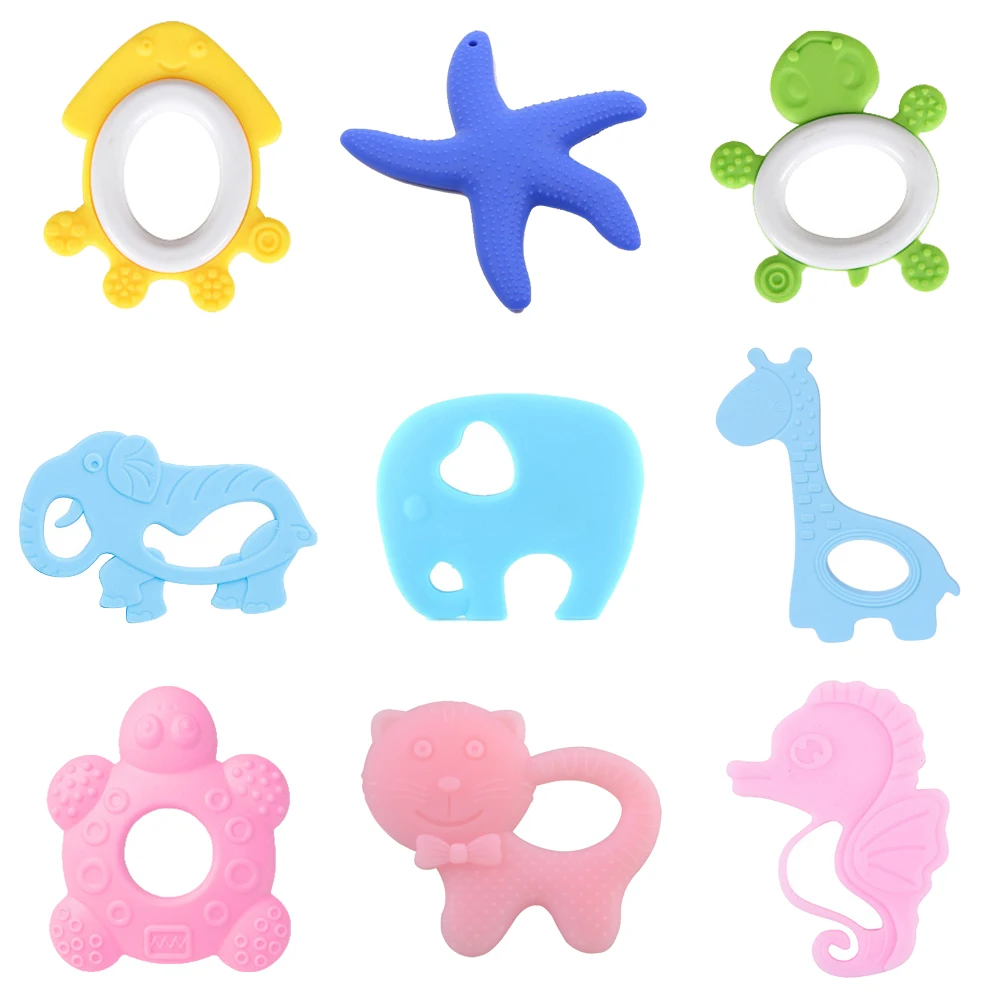 Animal Silicone Teethers Baby Seahorse Turtle Squirrel Giraffe Elephant Infant Chew Charms Infant Nuring Gift Toddler Toys 1PC
Animal Silicone Teethers Baby Seahorse Turtle Squirrel Giraffe Elephant Infant Chew Charms Infant Nuring Gift Toddler Toys 1PC