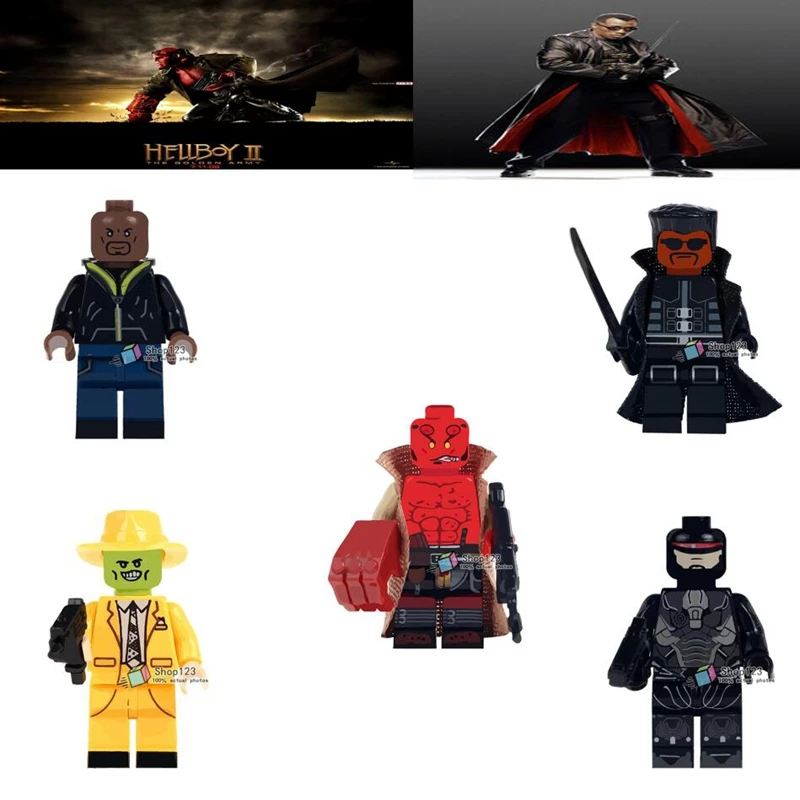 Single Hellboy Luke Cage Blade Marvel Super Heroes Building Blocks Robocop The Mask Action Toys For Children
Single Hellboy Luke Cage Blade Marvel Super Heroes Building Blocks Robocop The Mask Action Toys For Children