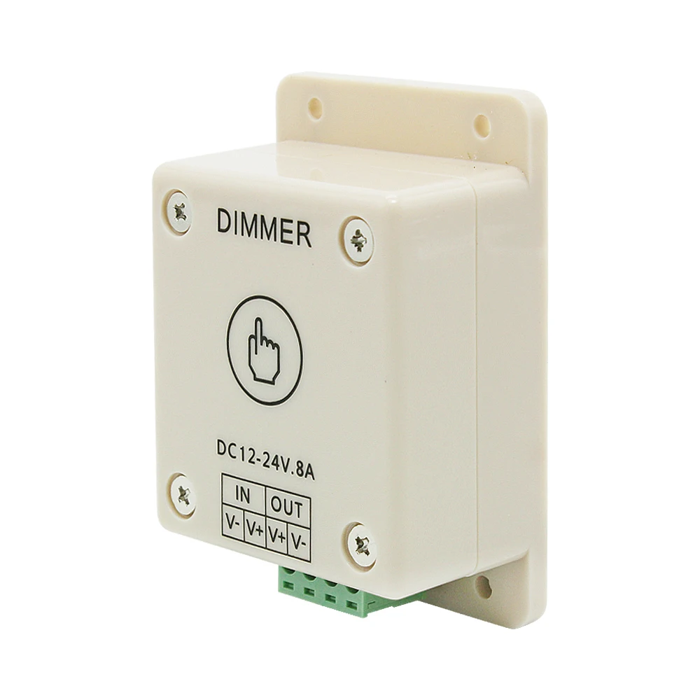12V 24V LED Dimmer Touch Switch 8A Adjustable Brightness Controller for LED Strip Light Bulb lamp
12V 24V LED Dimmer Touch Switch 8A Adjustable Brightness Controller for LED Strip Light Bulb lamp