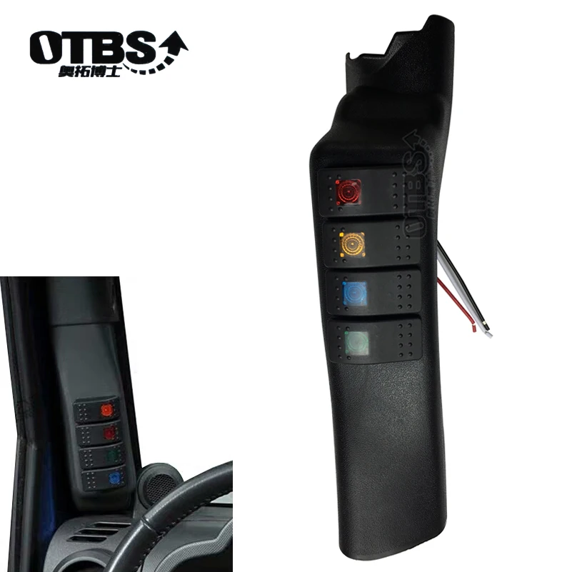 OTBS Left side A-Pillar Switch Pod Panel, 4 Rocker Switches Kit for Jeep Switch Panel, For Jeep Wrangler JK JKU 2007-2016
OTBS Left side A-Pillar Switch Pod Panel, 4 Rocker Switches Kit for Jeep Switch Panel, For Jeep Wrangler JK JKU 2007-2016