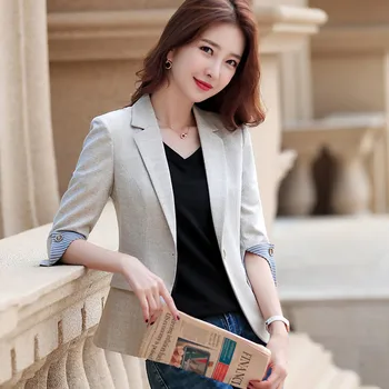 Women Blazers and Jackets New Korean Seven-Sleeve Leisure Suit for Women In Spring and Summer Womens Tops and Blouses
Women Blazers and Jackets New Korean Seven-Sleeve Leisure Suit for Women In Spring and Summer Womens Tops and Blouses