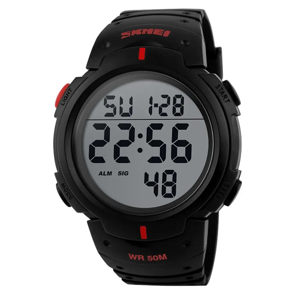 Men Digital Sports Watch LED Military 50M Waterproof Watches Outdoor Electronic Army Alarm Stopwatch Fashion Cheap Classic
Men Digital Sports Watch LED Military 50M Waterproof Watches Outdoor Electronic Army Alarm Stopwatch Fashion Cheap Classic