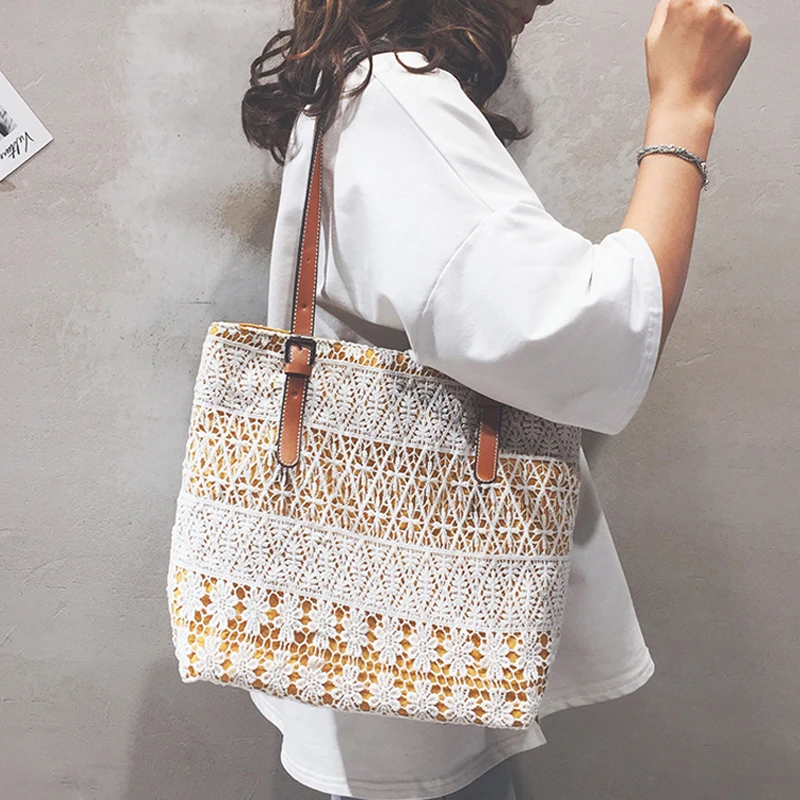 Fashion Women Bags Ins Hot Sale Hollow Out Woven Single Shoulder Bag Crossbody Beach Large Handbag Canvas Bag for Lady Girl Bags
Fashion Women Bags Ins Hot Sale Hollow Out Woven Single Shoulder Bag Crossbody Beach Large Handbag Canvas Bag for Lady Girl Bags