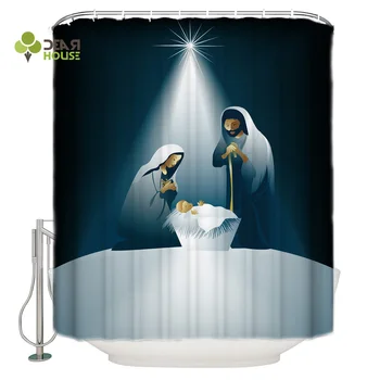 DEARHOUSE Shower Curtain Christams Jesus Christ Snow Holiday Shower Curtain Bathroom Curtain Home Decoration
DEARHOUSE Shower Curtain Christams Jesus Christ Snow Holiday Shower Curtain Bathroom Curtain Home Decoration