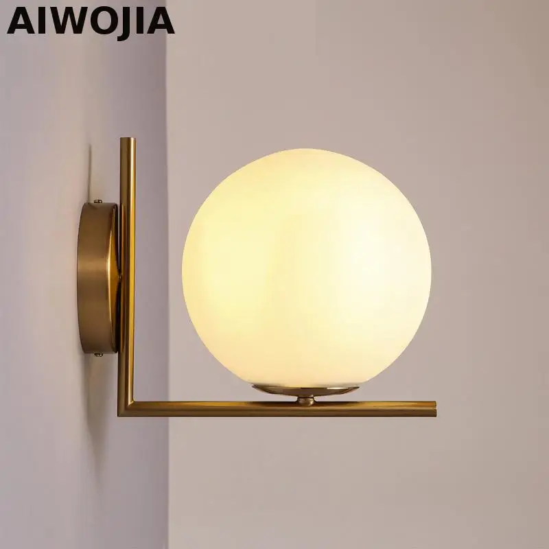 Modern Led Wall Lamp Sconce For Living Room Bedroom Wall Light Iron Body Glass Lampshade Bathroom Light Retro Lamp Home Lighting
Modern Led Wall Lamp Sconce For Living Room Bedroom Wall Light Iron Body Glass Lampshade Bathroom Light Retro Lamp Home Lighting