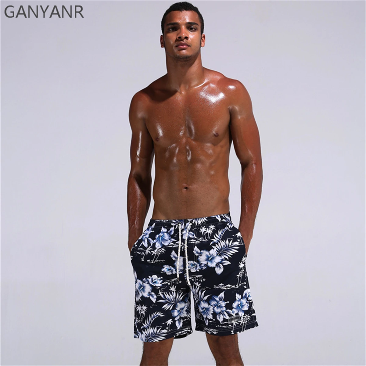 GANYANR Brand Men Swimming Shorts Swimwear Boardshorts Bermuda Surf Wear Beach Short Pants Swim Boxer Swimsuit Bathing Suit 2017
GANYANR Brand Men Swimming Shorts Swimwear Boardshorts Bermuda Surf Wear Beach Short Pants Swim Boxer Swimsuit Bathing Suit 2017