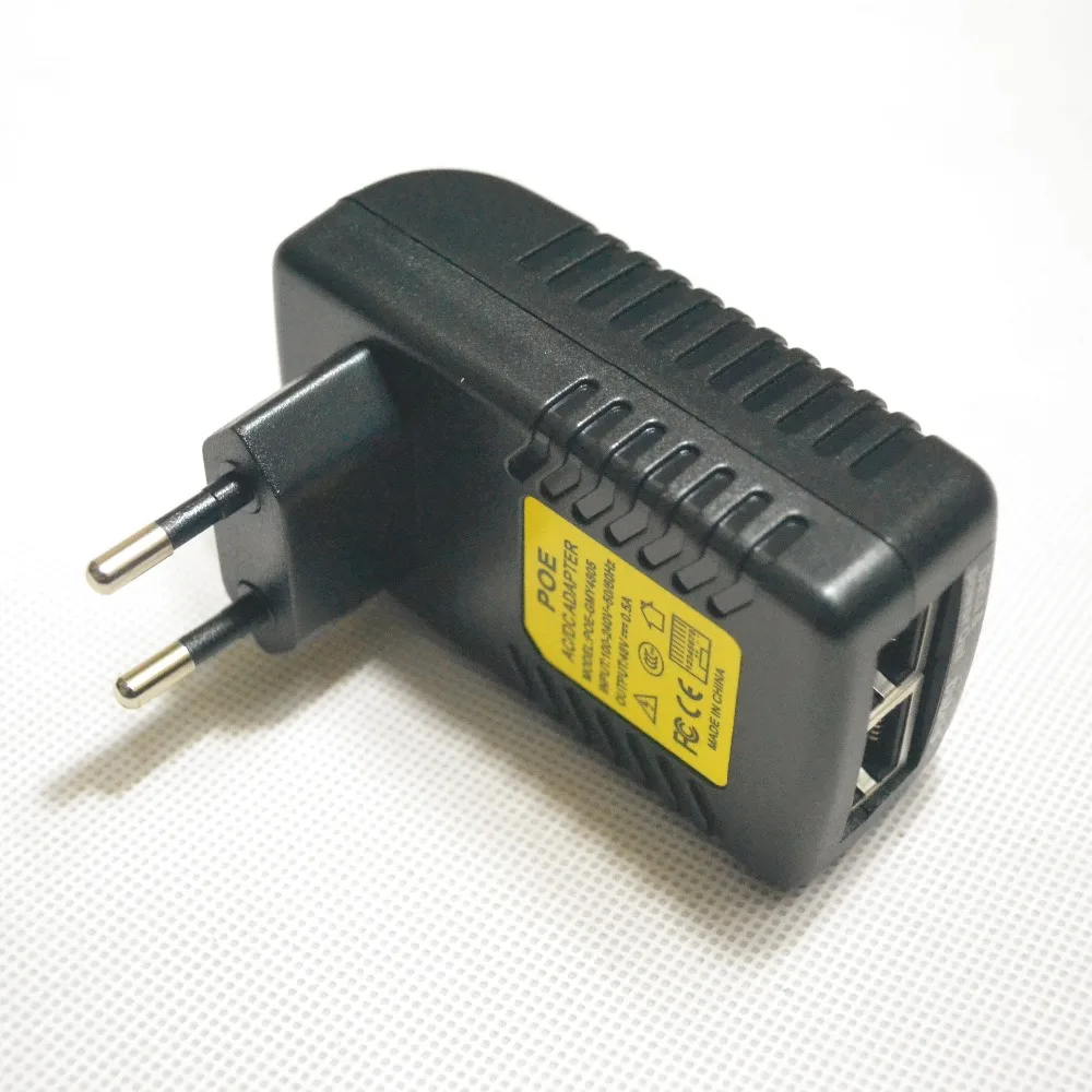 POE Injector 48V 0.5A poe power adapter injector for IP video surveillance camera 802.3af EU/US Plug
POE Injector 48V 0.5A poe power adapter injector for IP video surveillance camera 802.3af EU/US Plug