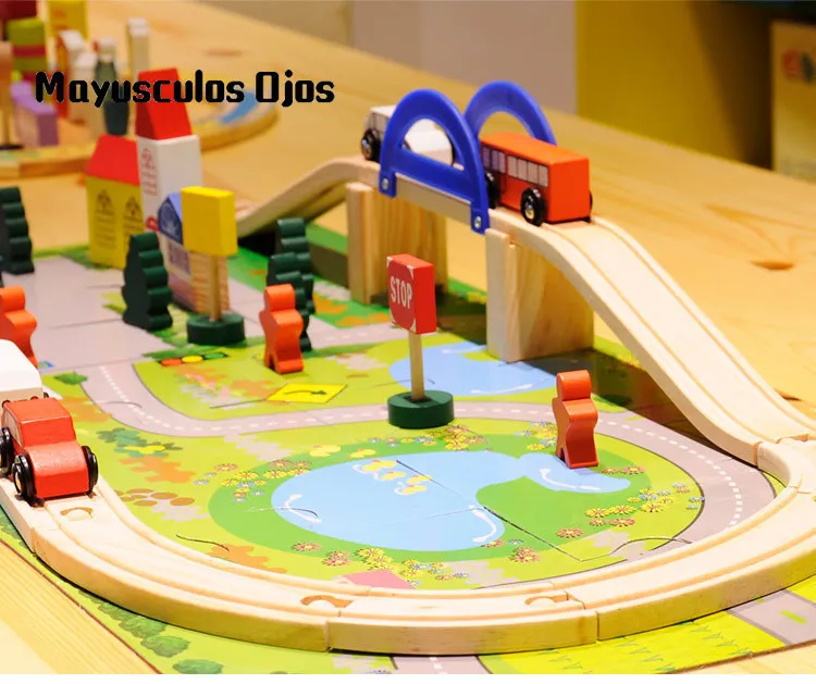 1Set Wooden City Track Overpass Traffic Scene Combination Educational Toy Wooden Train Track Disassembly Toys
1Set Wooden City Track Overpass Traffic Scene Combination Educational Toy Wooden Train Track Disassembly Toys