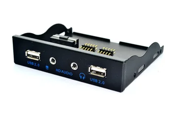 SP 3.5" 2 Ports USB 2.0 Hub with HD Audio Output + Mic Connector Adapter , 20Pin 3.5 Inch Internal Floppy Front Panel Bracket
SP 3.5" 2 Ports USB 2.0 Hub with HD Audio Output + Mic Connector Adapter , 20Pin 3.5 Inch Internal Floppy Front Panel Bracket