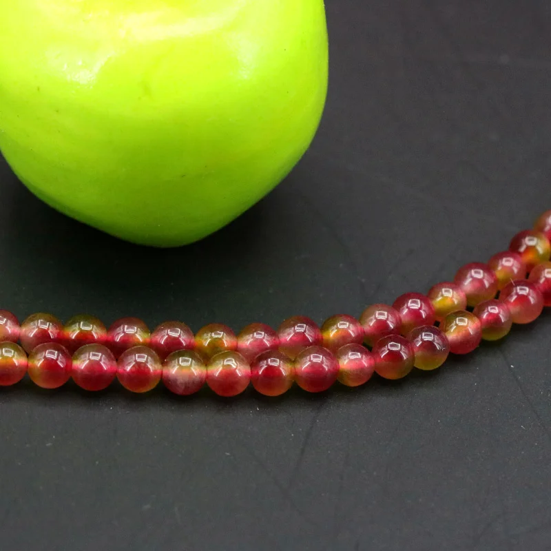 

Best selling!Watermelon crystal chalcedony 4mm round loose beads 15inches DIY stone accessories jewelry making bracelet necklace