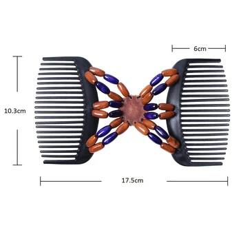 Double Beaded Hair Magic Comb Clip Beads Elastic Hairpin Bun Maker Pins Hair Styling MH88
Double Beaded Hair Magic Comb Clip Beads Elastic Hairpin Bun Maker Pins Hair Styling MH88