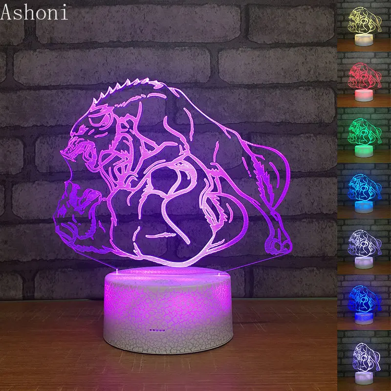 Wolf Shape 3D Night Lights Creative Toy Lights LED USB Touch Button Table Lamp Home Decor Party Decoration Gifts
Wolf Shape 3D Night Lights Creative Toy Lights LED USB Touch Button Table Lamp Home Decor Party Decoration Gifts