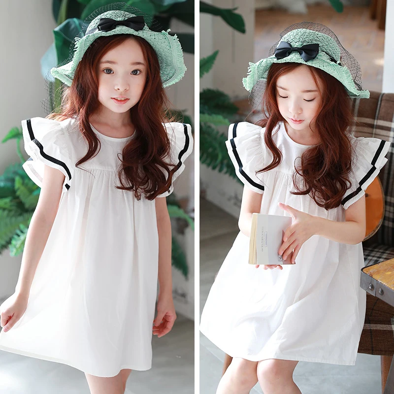 Baby girls dress 2018 Summer White Beach Dress Ruffle Fly Sleeve Dresses For Kids Cute Korean Toddler Teens Children Clothing
Baby girls dress 2018 Summer White Beach Dress Ruffle Fly Sleeve Dresses For Kids Cute Korean Toddler Teens Children Clothing