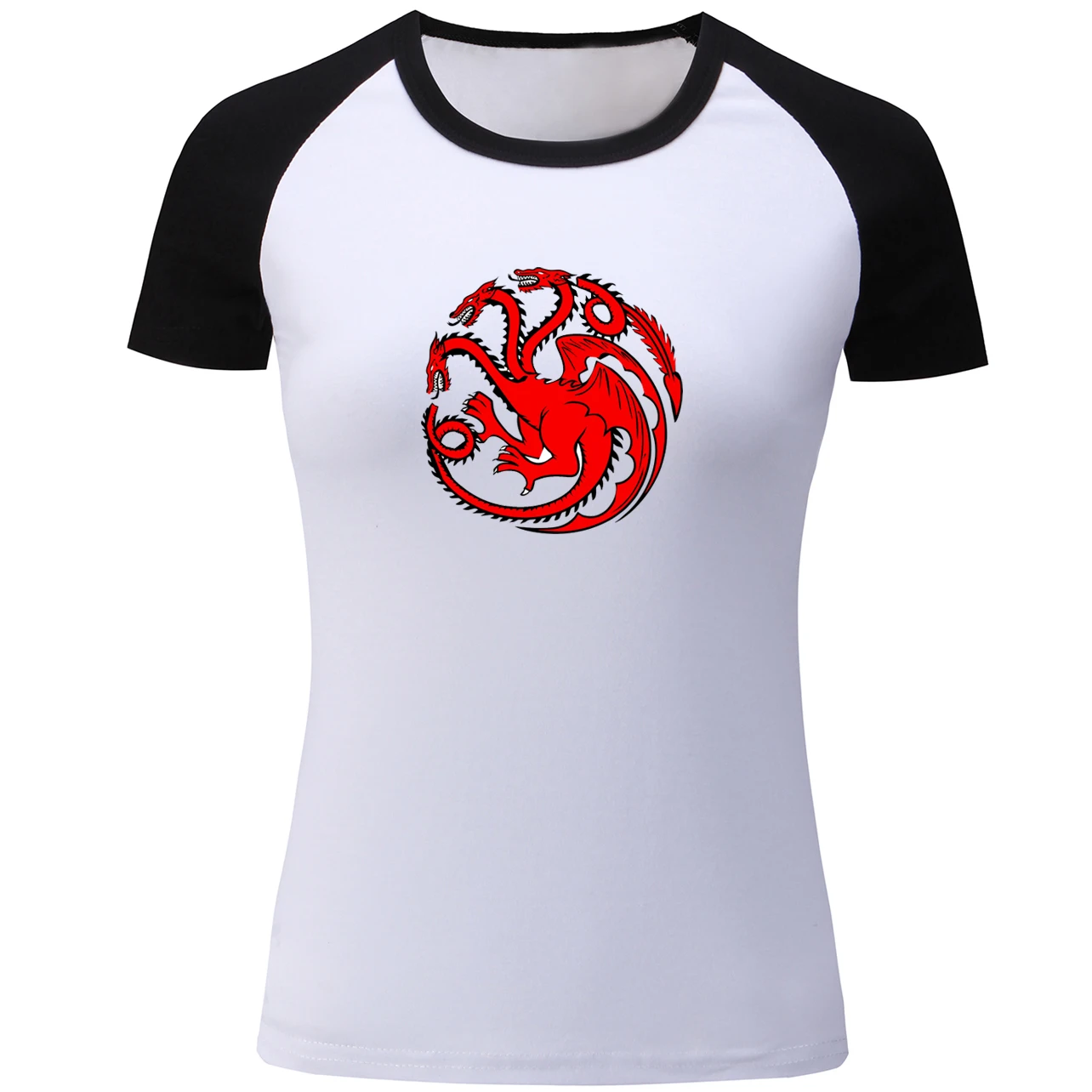 Popular Game of Thrones House Targaryen Symbol T Shirt Women Fashion Patchwork Tshirt Harajuku Girl's T-shirt Holiday Tee Tops
Popular Game of Thrones House Targaryen Symbol T Shirt Women Fashion Patchwork Tshirt Harajuku Girl's T-shirt Holiday Tee Tops